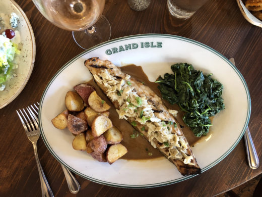 Redfish on the Half Shell special